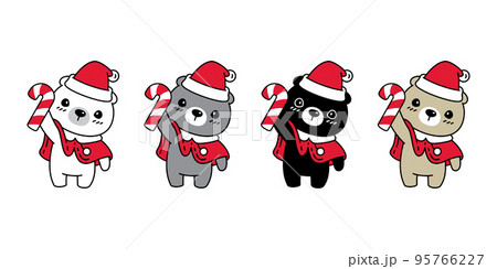 Bear vector polar bear chriatmas santa claus hat icon candy cane cartoon character logo doodle teddy symbol animal illustration isolated design Bear vector polar bear chriatmas santa claus hat icon candy cane cartoon character logo doodle teddy symbol animal illustration isolated design 95766227
