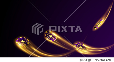 luxury casino vector illustration design 3d gold casino chips with light lines luxury casino vector illustration design 3d gold casino chips with light lines 95768326