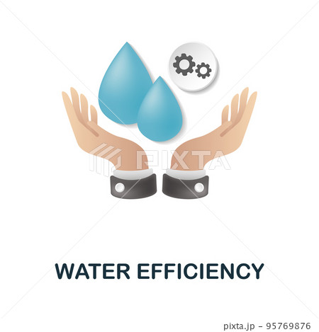 Water Efficiency icon. 3d illustration from esg collection. Creative Water Efficiency 3d icon for web design, templates, infographics and more Water Efficiency icon. 3d illustration from esg collection. Creative Water Efficiency 3d icon for web design, templates, infographics and more 95769876