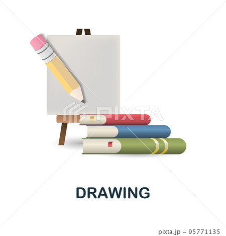 Drawing icon. 3d illustration from back to school collection. Creative Drawing 3d icon for web design, templates, infographics and more Drawing icon. 3d illustration from back to school collection. Creative Drawing 3d icon for web design, templates, infographics and more 95771135