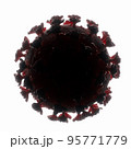 Corona virus COVID 19 cell bacteria isolated on white background 95771779