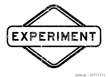 Grunge black experiment word rubber seal stamp on white background Grunge black experiment word rubber seal stamp on white background 95777771