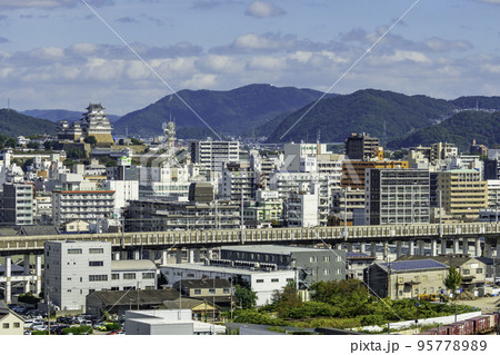 姫路　姫路城方面　兵庫県姫路市 95778989