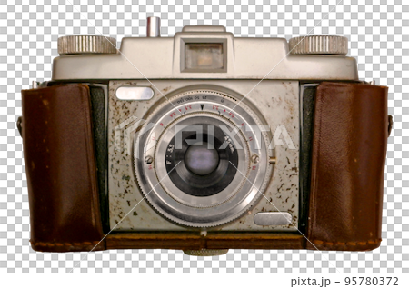 Old camera isolated on a transparent background 95780372