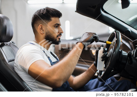 Car detailing and interior care concept. 95782101