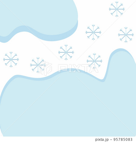 Abstract snowflake background texture with abstract spots in paper card style in trendy winter hues 95785083