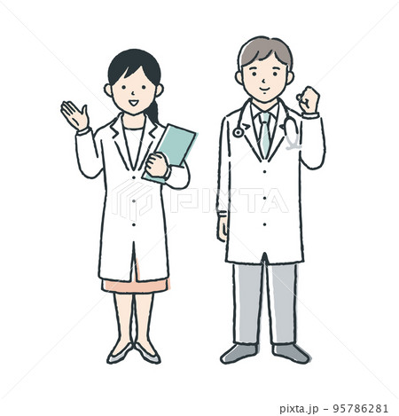 医師のイラスト/全身 医師のイラスト/全身 95786281