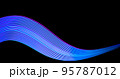Abstract technology banner design. Digital neon lines on black background. 95787012