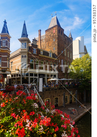 Streets and canals of Utrecht town, Netherlands Streets and canals of Utrecht town, Netherlands 95788357