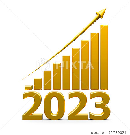 Business graph up with 2023 Business graph up with 2023 95789021