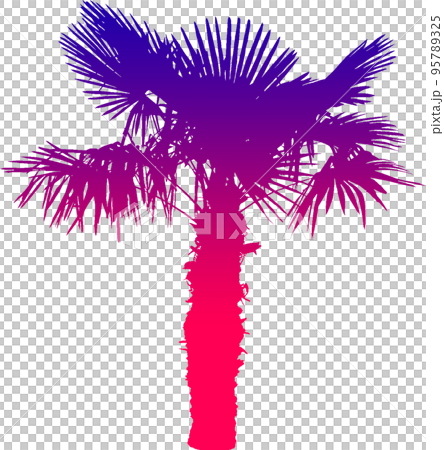 Gradient tree silhouette image. illustration with transparent background Gradient tree silhouette image. illustration with transparent background 95789325