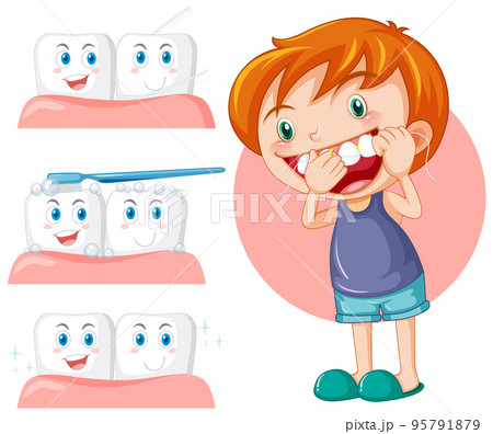 guy brushing teeth cartoon
