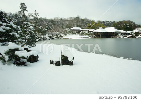 雪の彦根城 雪の彦根城 95793100