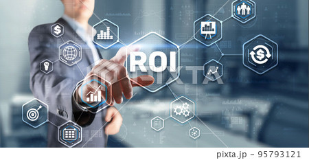 Roi Return On Investment Business Technology Analysis Finance Concept Roi Return On Investment Business Technology Analysis Finance Concept 95793121