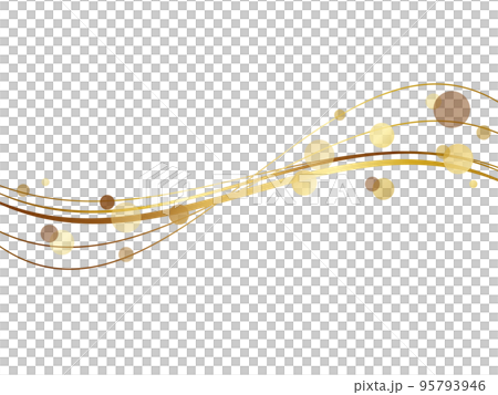 Luxurious particle line gold 95793946