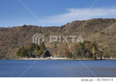 赤城山大沼と赤城神社　群馬県高崎市 95794474