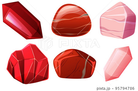 Collection of crystals and gemstones Collection of crystals and gemstones 95794786