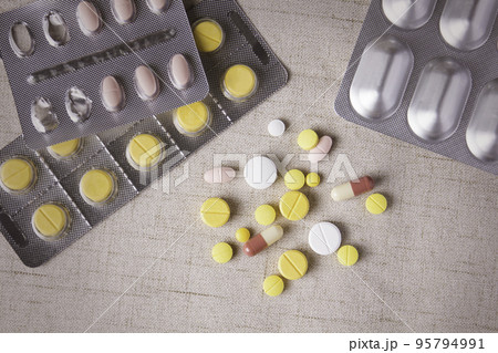 take medicine pills and drug for patient from pharmacy 95794991