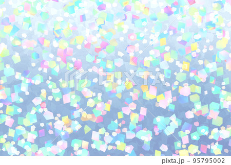 背景素材_ホログラム_銀 95795002