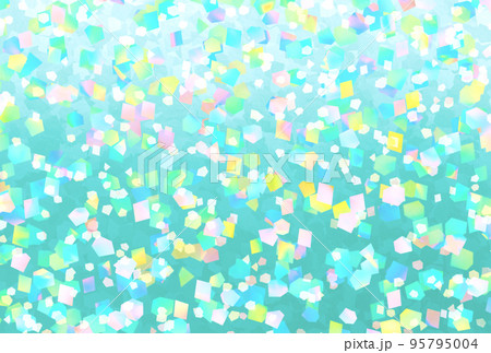 背景素材_ホログラム_エメラルドグリーン 95795004