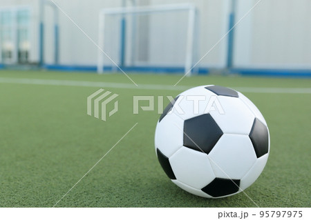 サッカーフィールドとボール サッカーフィールドとボール 95797975