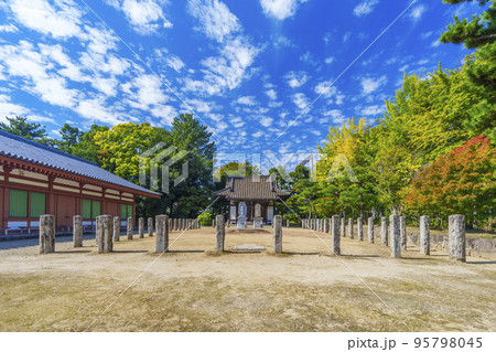 薬師寺　ひっそりと佇む不動堂（奈良県） 95798045