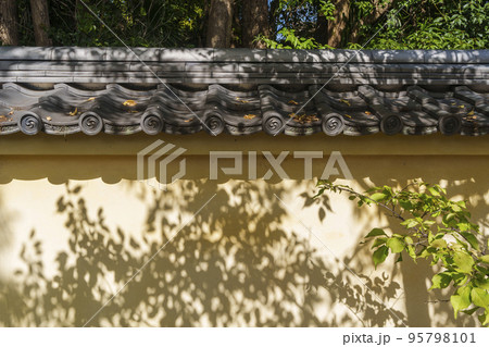古い土塀（奈良・薬師寺　冠木門周辺） 95798101