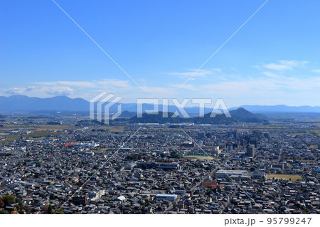 八幡山から見た近江八幡市街地の風景 八幡山から見た近江八幡市街地の風景 95799247