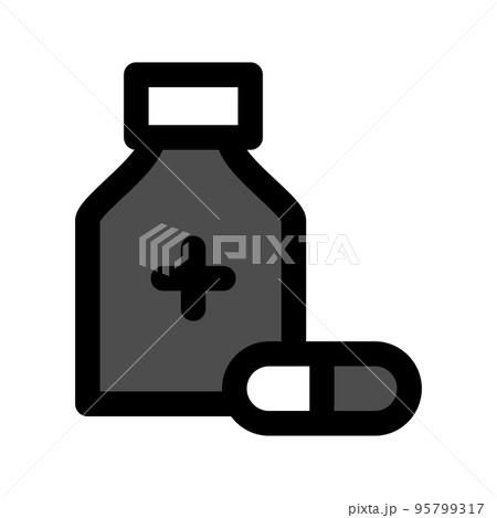 Illustration Vector Graphic of Capsule Jar Icon Illustration Vector Graphic of Capsule Jar Icon 95799317
