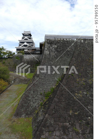 二様の石垣　熊本城　熊本県 95799550