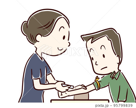 採血する薬剤師 95799839