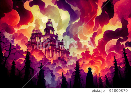 Image Of Halloween Background Illustration Image Of Halloween Background Illustration 95800370