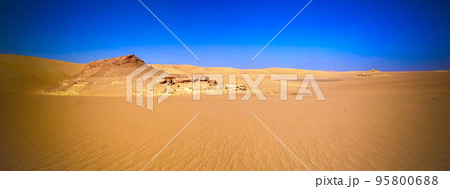 Panorama landscape at Great sand sea around Siwa oasis , Egypt 95800688