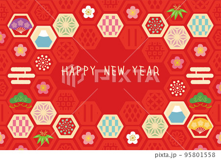 卯年-年賀状テンプレ-ふ2ベク 卯年-年賀状テンプレ-ふ2ベク 95801558