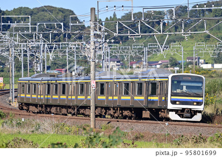 総武本線 佐倉ー物井 JR東日本 209系2100番台 C416編成(幕張) 総武本線 佐倉ー物井 JR東日本 209系2100番台 C416編成(幕張) 95801699