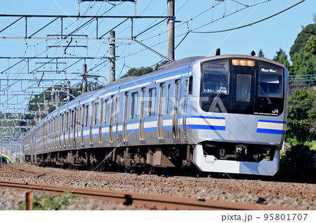 成田線　佐倉ー酒々井　JR東日本　E217系　Y-40編成（鎌倉） 95801707