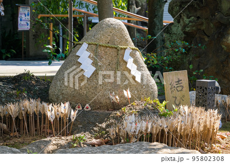 東京都墨田区 高木神社 結び石 東京都墨田区 高木神社 結び石 95802308