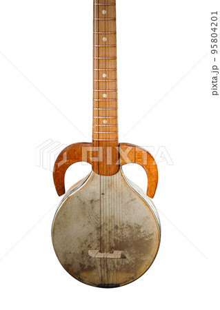 An ancient Asian stringed musical instrument 95804201