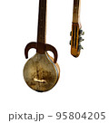 An ancient Asian stringed musical instrument 95804205