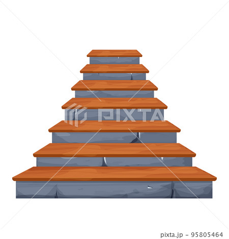 broken wooden stairs