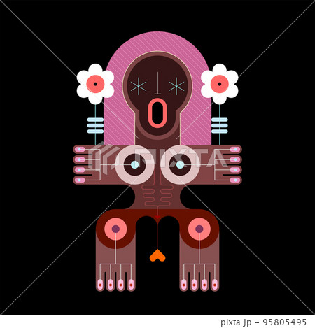 Fertility Goddess vector illustration 95805495