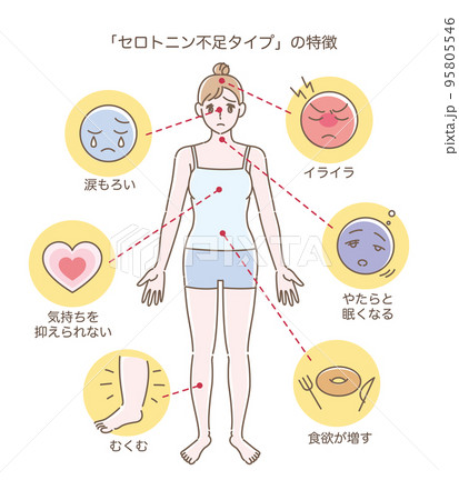 セロトニン不足タイプの特徴 95805546