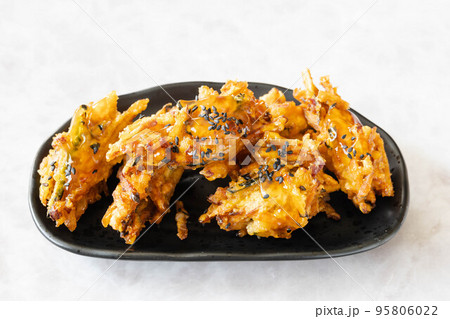 サツマイモとカボチャのかき揚げ 95806022