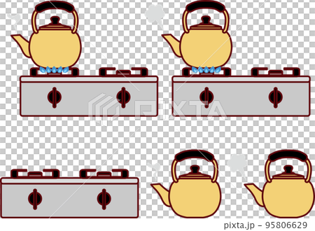 水壺和爐子 95806629