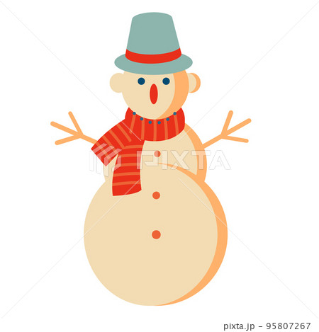 Christmas snowman. Vector illustration Christmas snowman. Vector illustration 95807267