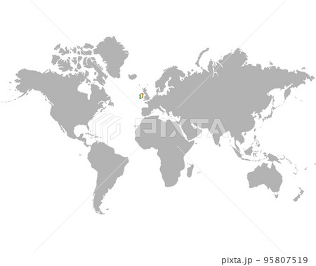 アイルランドの地図 95807519