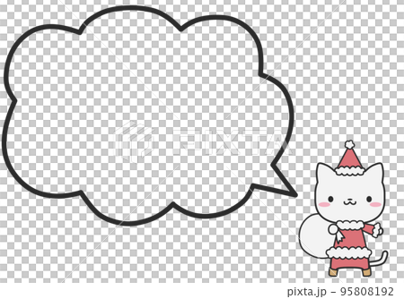 A Christmas cat and a simple fluffy balloon A Christmas cat and a simple fluffy balloon 95808192