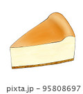 チーズケーキのイラスト素材 95808697