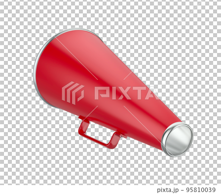 Red retro megaphone Red retro megaphone 95810039