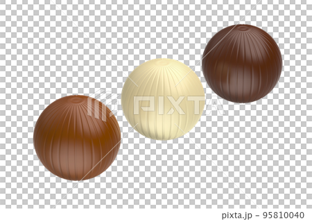 Three chocolate balls Three chocolate balls 95810040